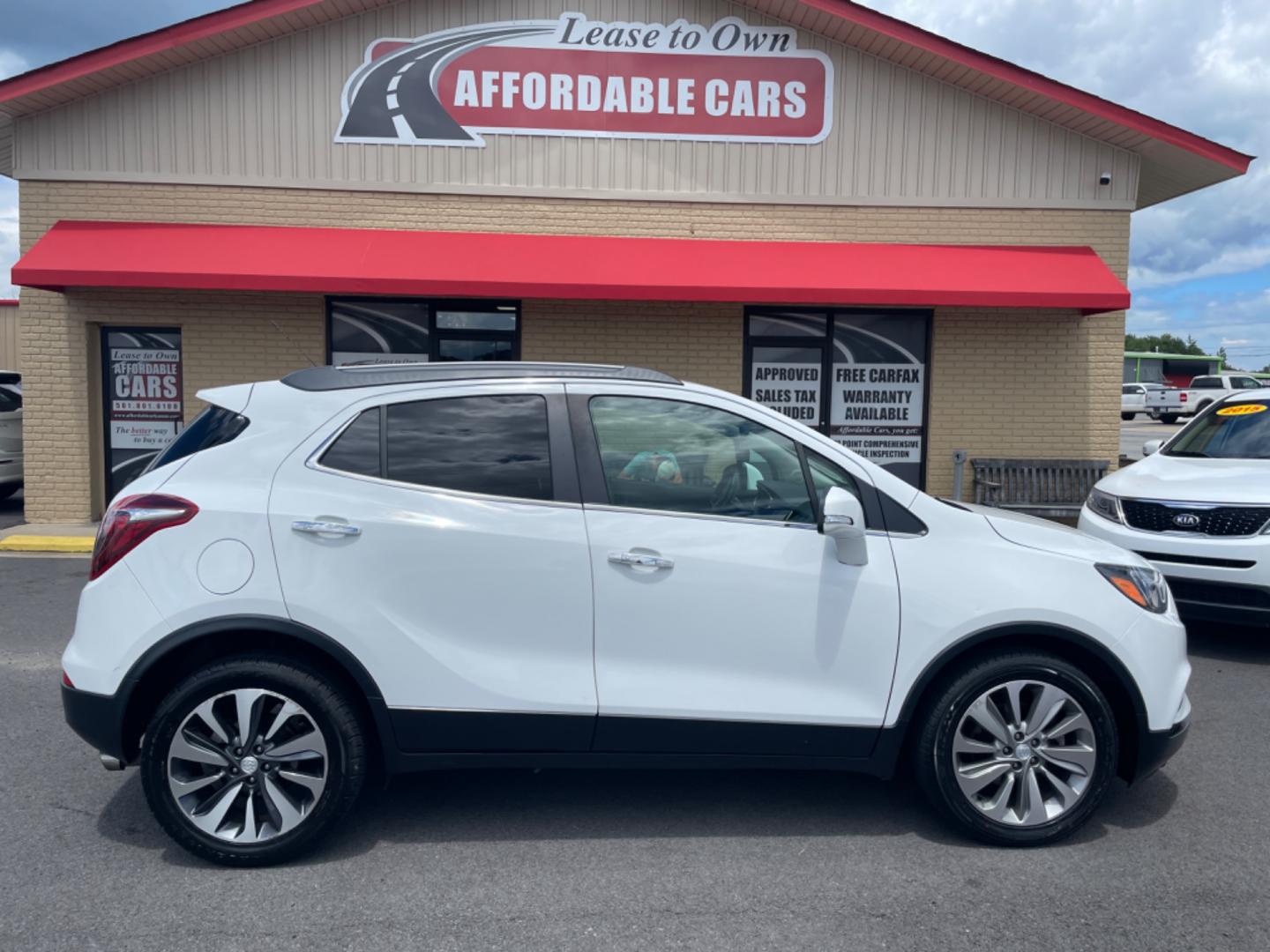 2019 White Buick Encore (KL4CJCSM7KB) with an 4-Cyl, Turbo, 1.4 Liter engine, Automatic, 6-Spd w/Overdrive and Shift Control transmission, located at 8008 Warden Rd, Sherwood, AR, 72120, (501) 801-6100, 34.830078, -92.186684 - Photo#0